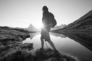 Bergwandelen Zwitserse Alpen Matterhorn van Menno Boermans