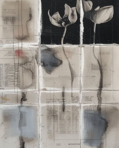 Modern en abstract, wabi-sabi stijl