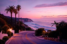 L.A Route de plage by Philippe HUGONNARD