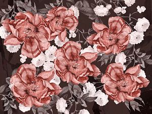 Pivoines sur Mad Dog Art