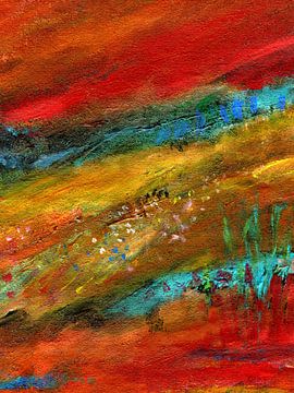 Wiese vor dem Hügel von Claudia Gründler