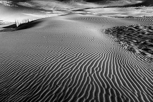 Sand patterns on the beach in the Camargue