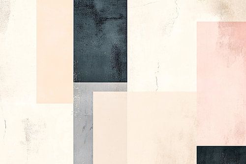 Geometrisch pastel abstract ontwerp