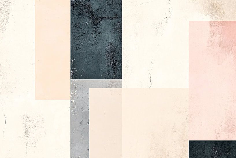 Geometrisches pastellfarbenes abstraktes Design von Art & Soul Creations