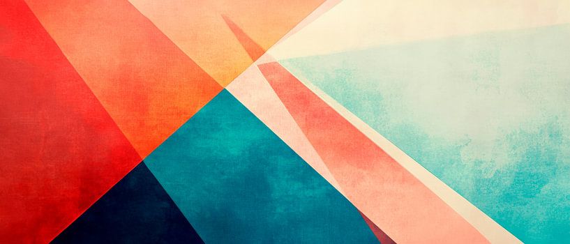 Colourful geometric shapes in the design by Poster Art Shop