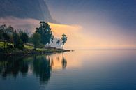 Sonnenaufgang Lovatnet, Norwegen von Henk Meijer Photography Miniaturansicht