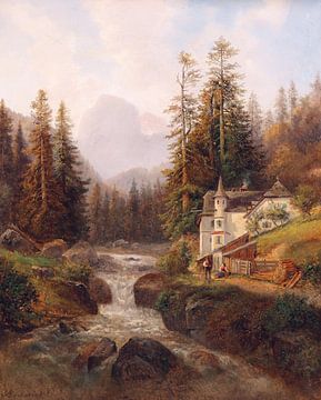 Gustav Barbarini, vlakbij Reichenhall van Atelier Liesjes
