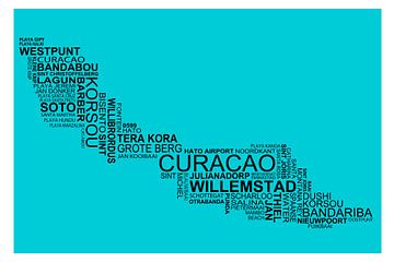 Map of Curacao by Stef van Campen