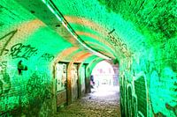 Utrecht - Tunnel met gekleurde lampen