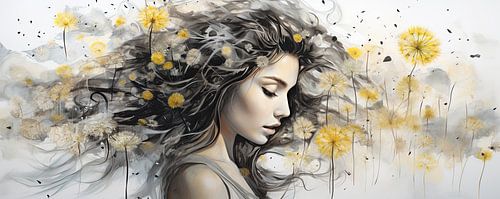 Dandelion art by Eye catching paintings