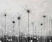 Stille Zeit: Löwenzahn in Monochrom