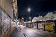 Avondklok in Amsterdam - Bloemenmarkt van Renzo Gerritsen thumbnail
