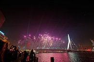 Nieuwjaar 2015 rond Erasmusbrug en De Rotterdam van Fons Simons thumbnail