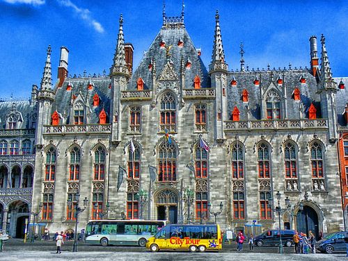  Historical Town hall of Brugge , Belgium