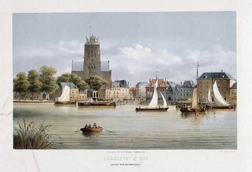 Christiaan Bos, Gezicht op Dordrecht, 1845 - 1918