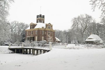 Oldenaller castle and orangery in the snow. by Felix Sedney