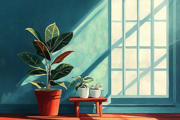 Ficus in het ochtendlicht no.1 van Studio BB