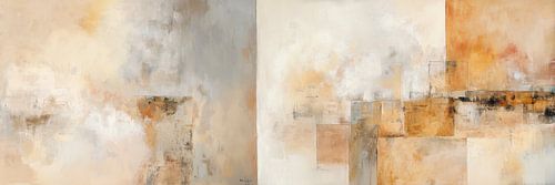 ABSTRACT ART Silent Plains by Melanie Viola