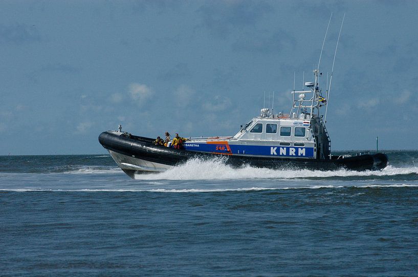 KNRM in action on the Wadden Sea. by Brian Morgan