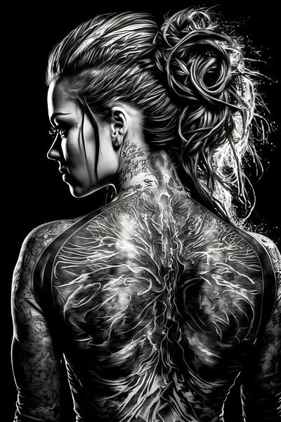 Hete Tattoo Schoonheid van Mutschekiebchen