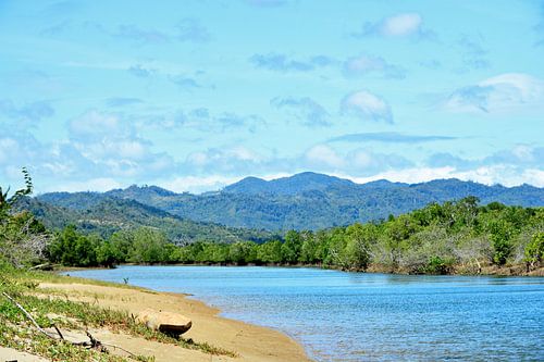 Coastal landscape of Bulalacao in the Philippines