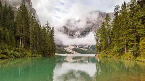 Lago di Braies in the Dolomites.