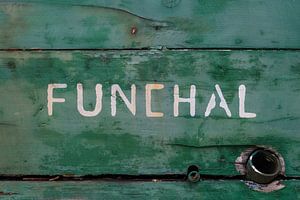 Detail Holzfischerboot Funchal