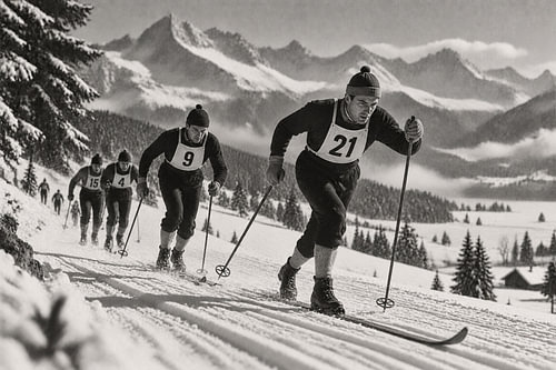 Vintage langlaufwedstrijd – Alpine Endurance