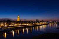 Skyline Arnhem bij zonsopkomst