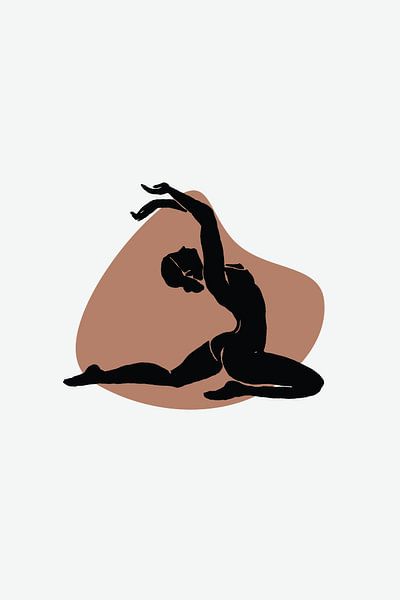 Yoga Stamp by Walljar