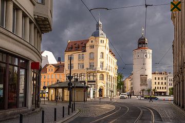 Blick auf den Dicken Turm in der Stadt Görlitz von Rico Ködder