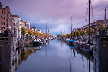 Historische haven van Delfshaven van Arno Prijs