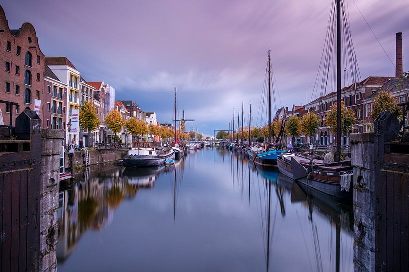 Historic harbour of Delfshaven by Arno Prijs