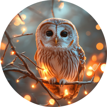 Magische Uil - Winterlicht in de Nacht