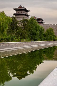 De stadsmuur van Datong in China van Roland Brack