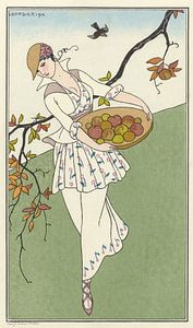George Barbier – Toilette de taffetas (1914)