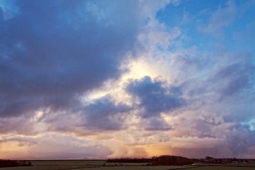 Clouds over the Wadden Sea by Marian Merkelbach