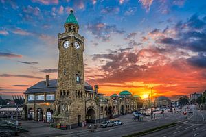 Landungsbrückengebäude in Hamburg, Deutschland