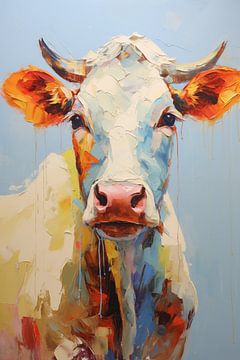 Cow portrait by KoeBoe