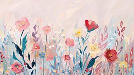 Colourful field of flowers