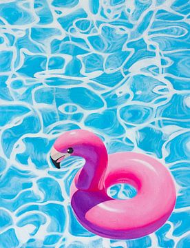 FLAMINGO FOLLY van Moonshot Art Studio