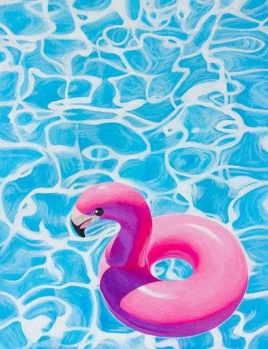 FLAMINGO FOLLY van Moonshot Art Studio
