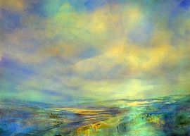 Lumière dorée du soir sur Annette Schmucker
