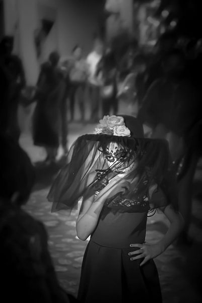 Petite fille lors de la Célébration des Morts au Mexique par Edgar Bonnet-behar