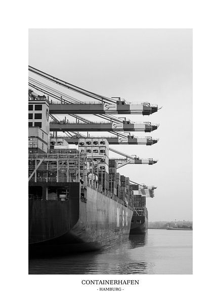Hamburger Hafen Containerschiff von Der HanseArt