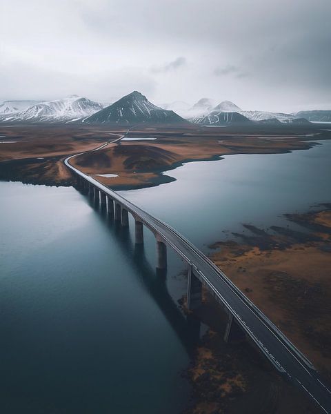 Durch die Wildnis fliegen von fernlichtsicht