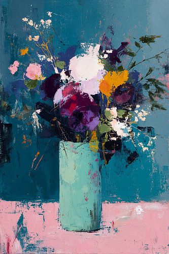 Floral Explosie in Mint no.4