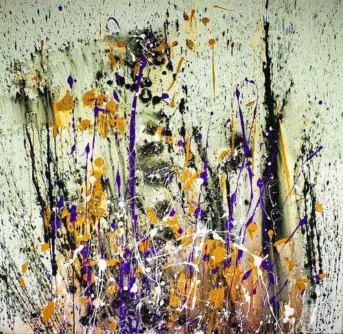 Eruption in blue-yellow-black