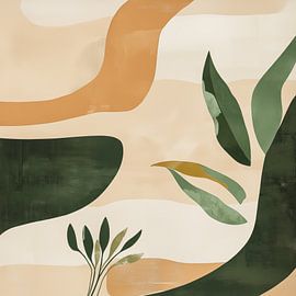 Abstract botanical shapes by Black Coffee