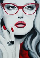 Liz popart portret